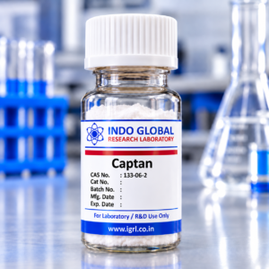 Captan reference standard CAS 133-06-2 – IGRL laboratory vial