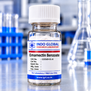 Emamectin Benzoate reference standard CAS 155569-91-8 – IGRL laboratory vial