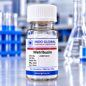 Metribuzin reference standard CAS 21087-64-9 – IGRL laboratory vial
