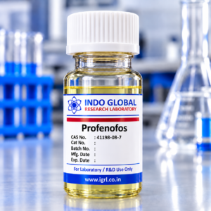 Profenofos reference standard CAS 41198-08-7 – IGRL laboratory vial