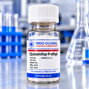 Quizalofop-P-ethyl reference standard CAS 100646-51-3 – IGRL laboratory vial